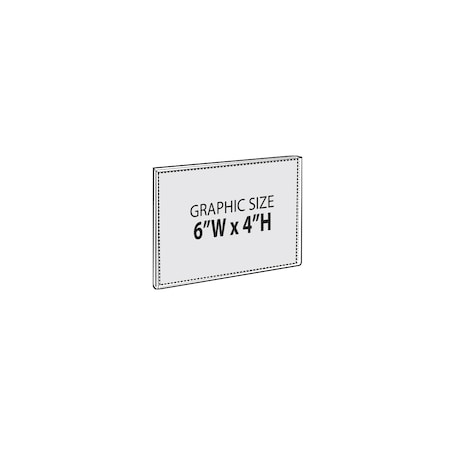 Azar Displays 6"W x 4"H Sign w/ Adhesive Tape, PK10 122014